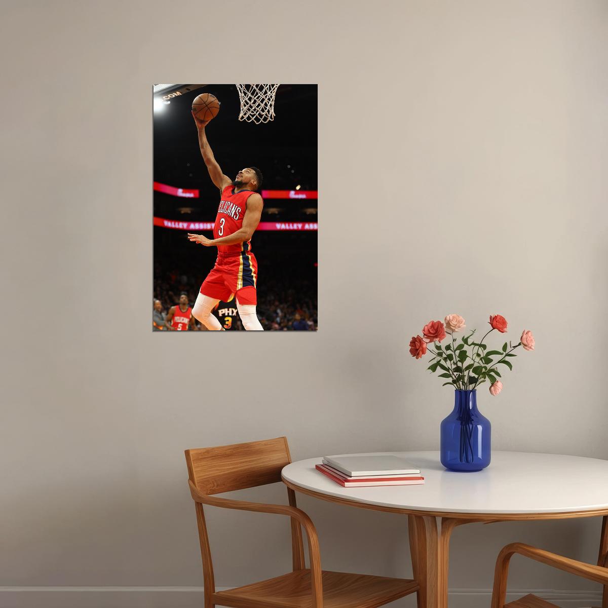 New Orleans Pelicans Cj Mccollum 3 American Basketball Poster Wall Art Print Home Wall Decor - xonomax