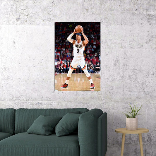 Cj Mccollum 3 American Basketball New Orleans Pelicans Poster Wall Art Print Home Wall Decor - xonomax