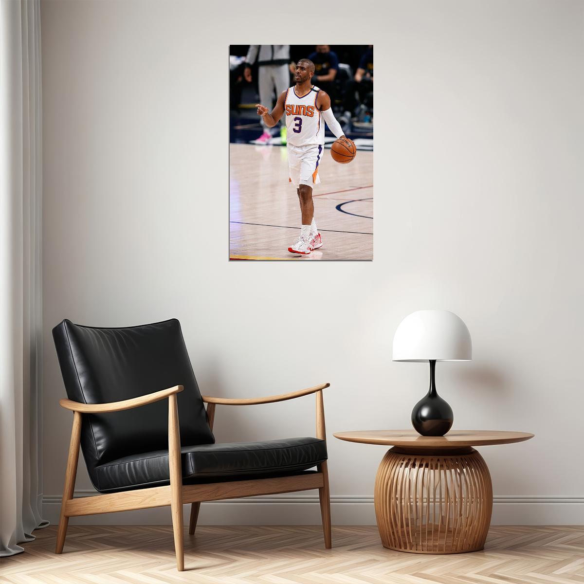 Phoenix Suns Basketball Team Chris Paul American Athlete Poster Wall Art Print Home Wall Decor - xonomax