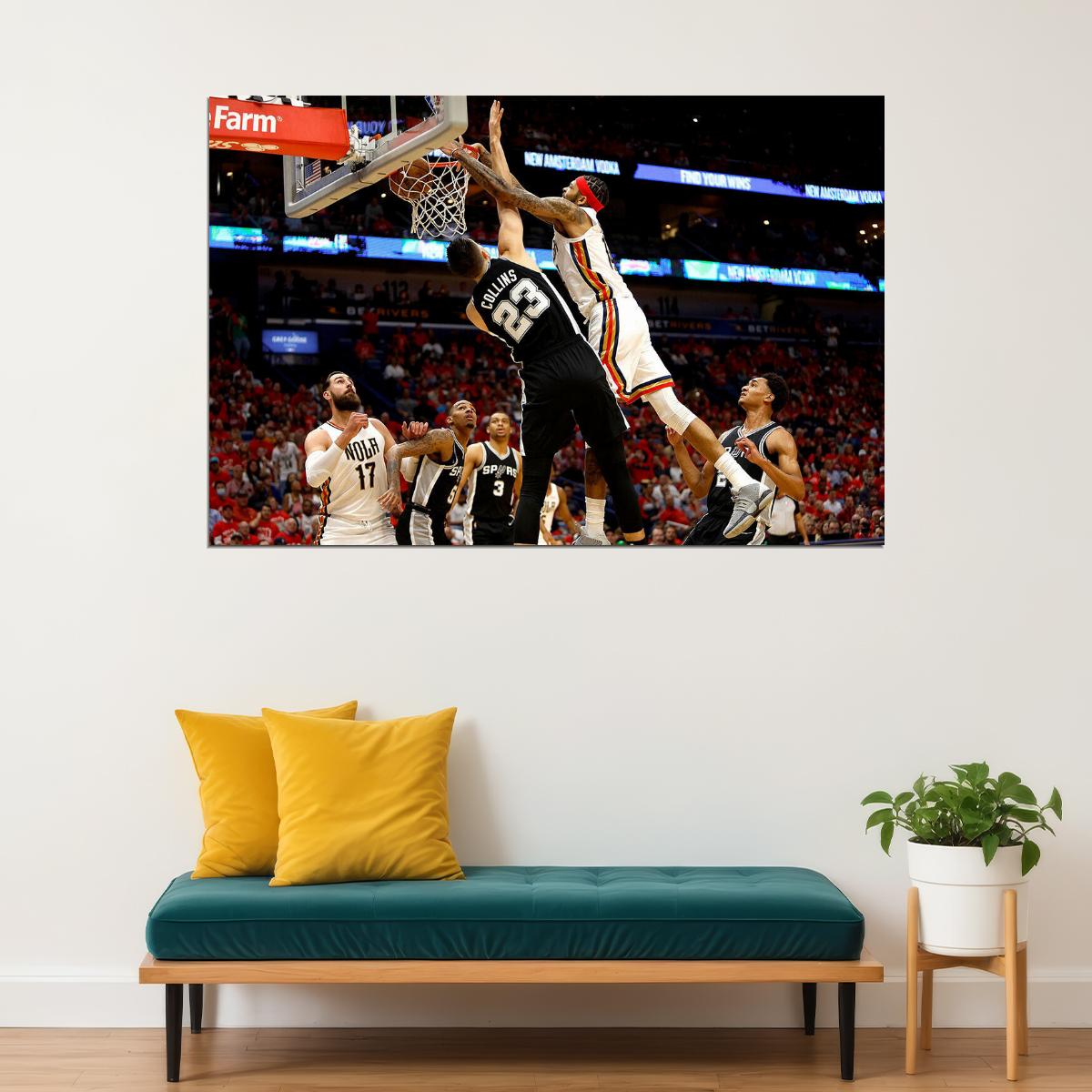 New Orleans Pelicans Basketball Team Brandon Ingram Poster Wall Art Print Home Wall Decor - xonomax