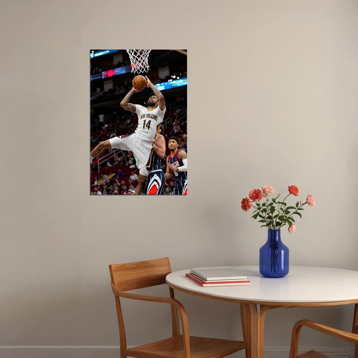 Brandon Ingram New Orleans Pelicans Basketball Team Poster Wall Art Print Home Wall Decor - xonomax