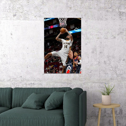 Brandon Ingram New Orleans Pelicans Basketball Team Poster Wall Art Print Home Wall Decor - xonomax