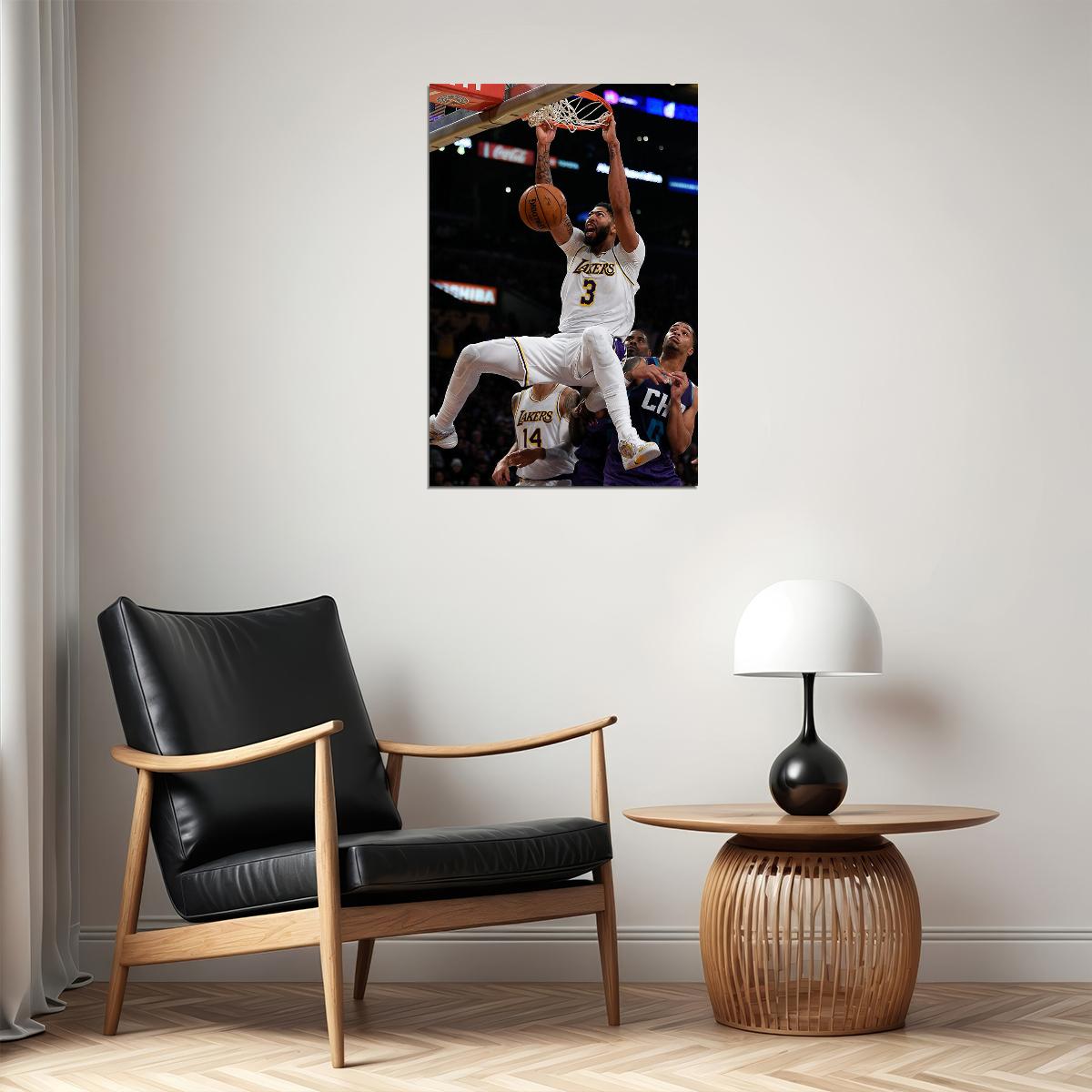 Anthony Davis La Lakers American Basketball Sports Poster Wall Art Print Home Wall Decor - xonomax
