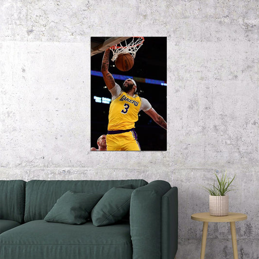 La Lakers Basketball Team Anthony Davis Sports Poster Wall Art Print Home Wall Decor - xonomax