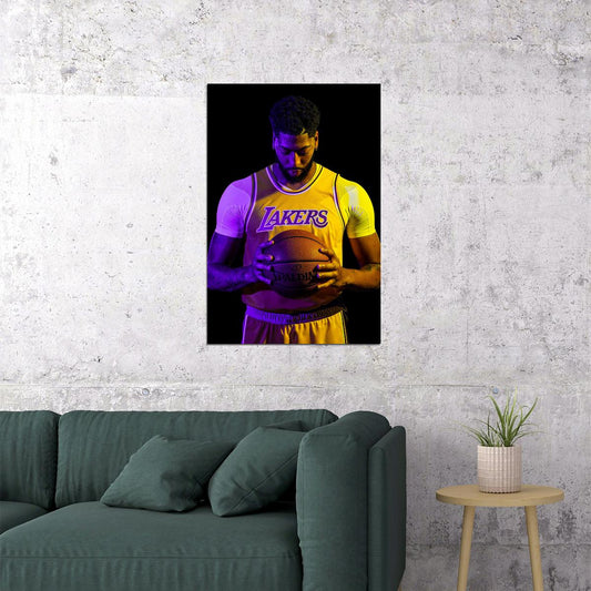 Anthony Davis La Lakers Basketball Team Poster Wall Art Print Home Wall Decor - xonomax