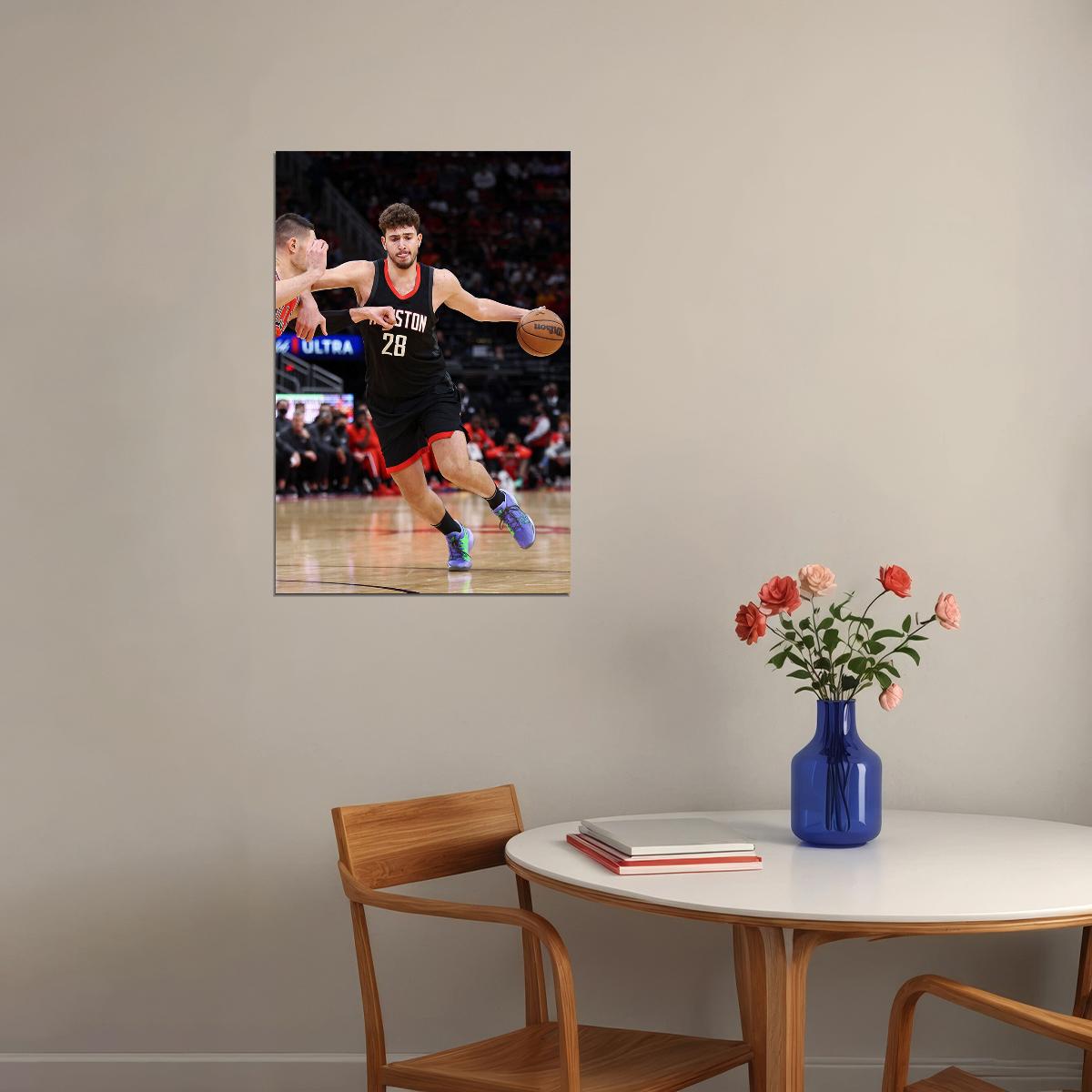 Alperen Sengun Houston Rockets Basketball Team Poster Wall Art Print Home Wall Decor - xonomax