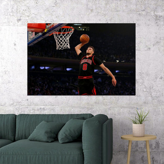 Chicago Bulls Player Zach Lavine American Basketball Poster Wall Art Print Home Wall Decor - xonomax