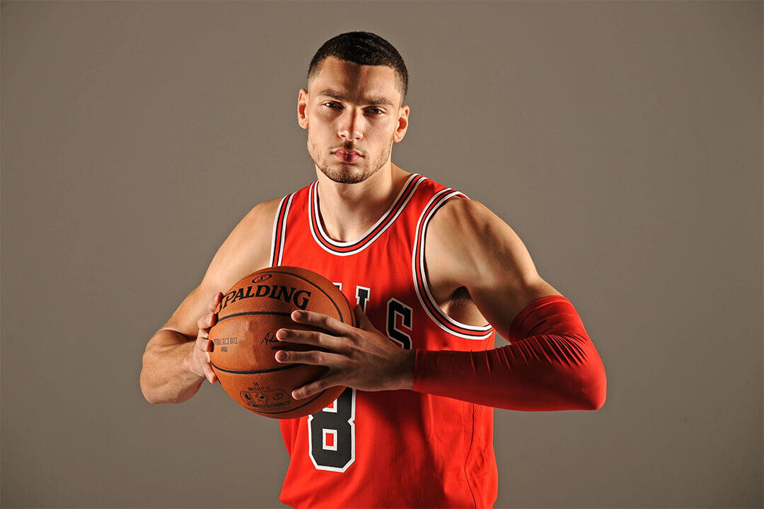 Zach Lavine American Basketball Chicago Bulls Team Poster Wall Art Print Home Wall Decor