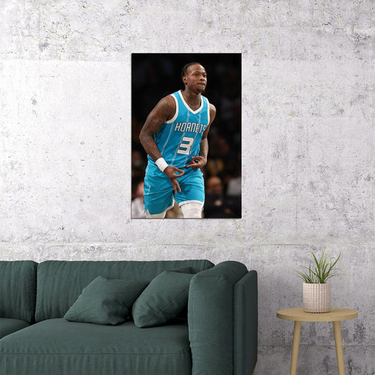 Charlotte Hornets Player Basketball Terry Rozier Poster Wall Art Print Home Wall Decor - xonomax