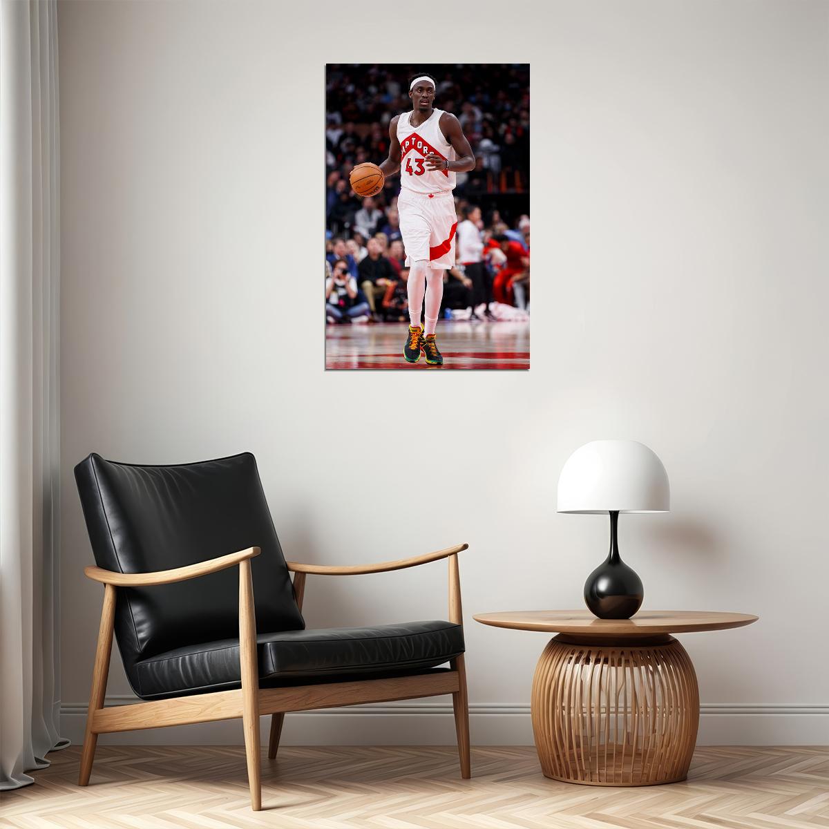 Pascal Siakam Basketball Toronto Raptors Team Sports Poster Wall Art Print Home Wall Decor - xonomax