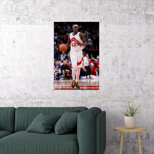 Pascal Siakam Basketball Toronto Raptors Team Sports Poster Wall Art Print Home Wall Decor - xonomax