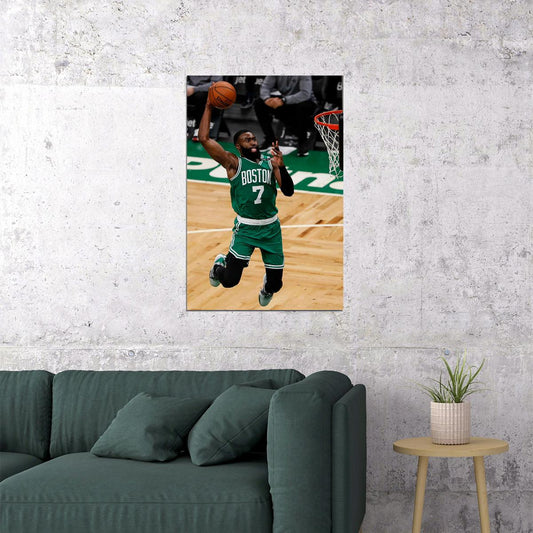 Basketball Jaylen Brown Boston Celtics Green Jersey Team Poster Wall Art Print Home Wall Decor - xonomax
