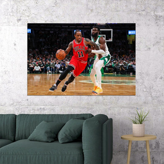 Chicago Bulls Basketball Team Demar Derozan Poster Wall Art Print Home Wall Decor - xonomax