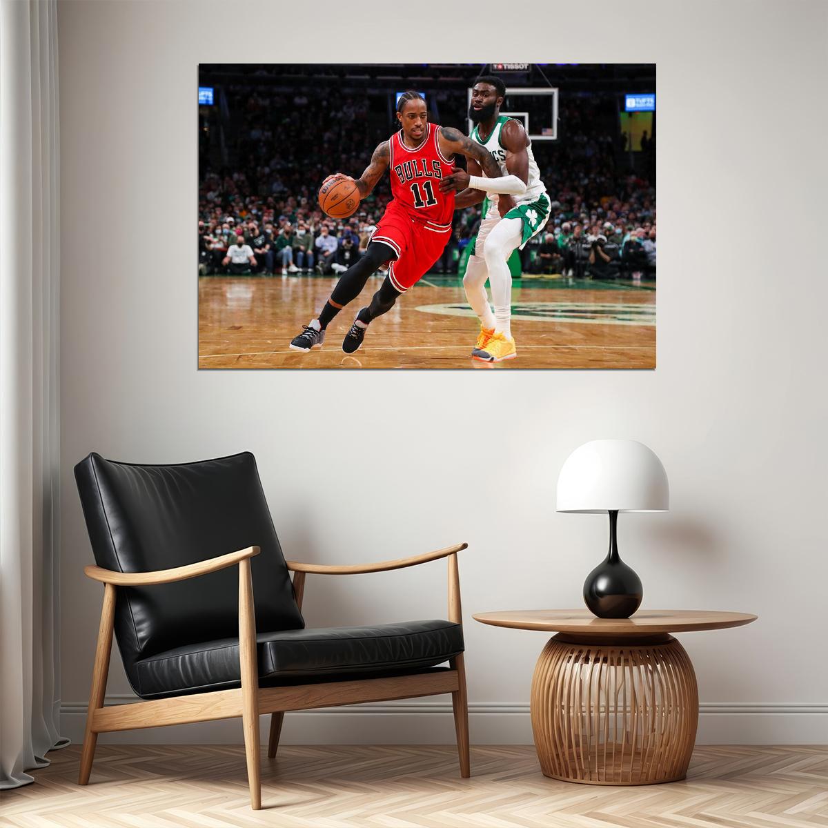 Chicago Bulls Basketball Team Demar Derozan Poster Wall Art Print Home Wall Decor - xonomax