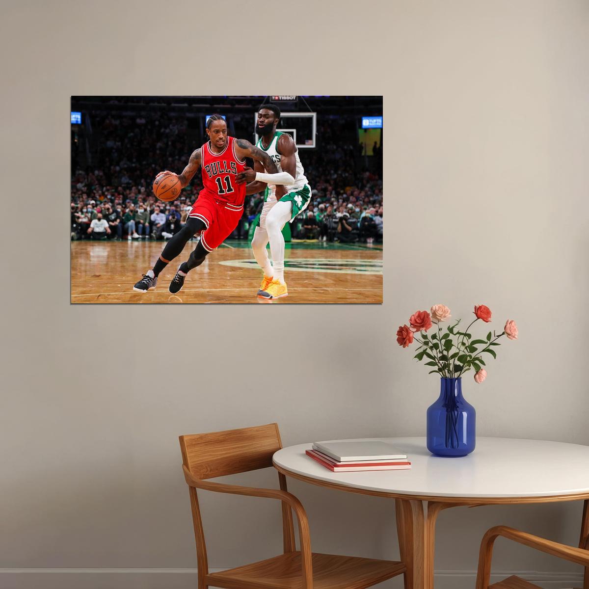 Chicago Bulls Basketball Team Demar Derozan Poster Wall Art Print Home Wall Decor - xonomax