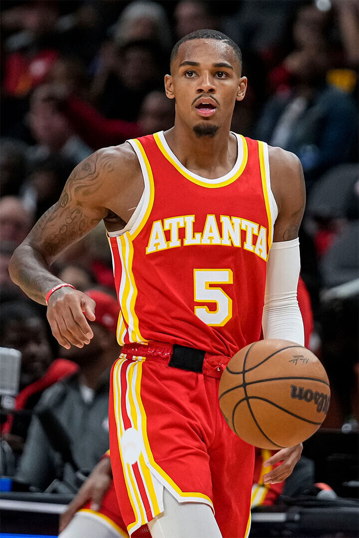 Dejounte Murray 5 Atlanta Hawks Team Sports Athlete Poster Wall Art Print Home Wall Decor - xonomax