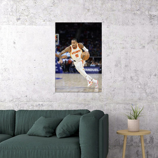 Dejounte Murray American Basketball Atlanta Hawks Team Poster Wall Art Print Home Wall Decor - xonomax