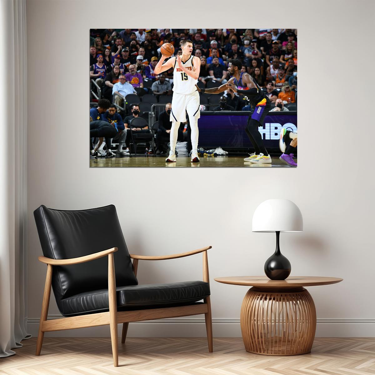 Nikola Jokic Athlete Denver Nuggets Basketball Team Sports Poster Wall Art Print Home Wall Decor - xonomax