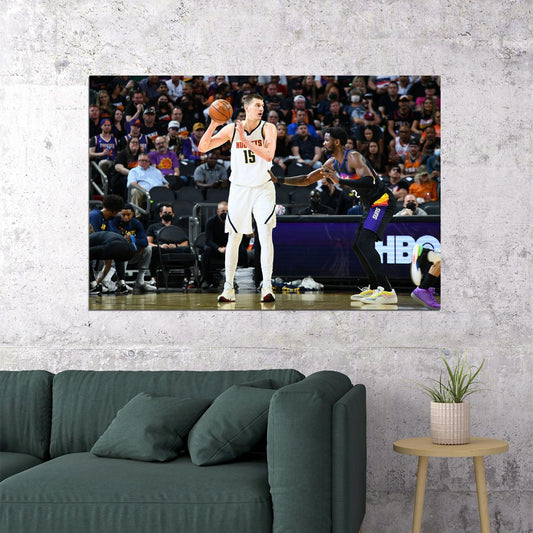 Nikola Jokic Athlete Denver Nuggets Basketball Team Sports Poster Wall Art Print Home Wall Decor - xonomax