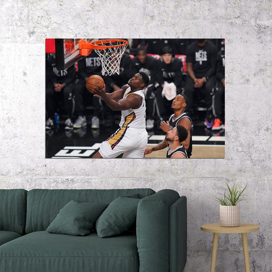 Zion Williamson American Basketball New Orleans Pelicans Poster Wall Art Print Home Wall Decor - xonomax