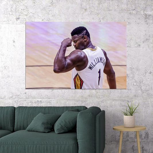 New Orleans Pelicans Team Zion Williamson Basketball Poster Wall Art Print Home Wall Decor - xonomax