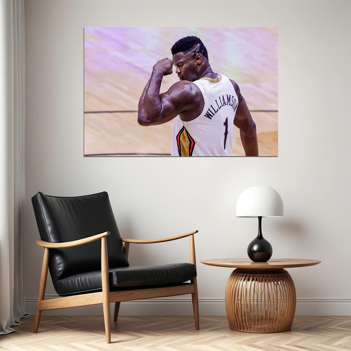 New Orleans Pelicans Team Zion Williamson Basketball Poster Wall Art Print Home Wall Decor - xonomax