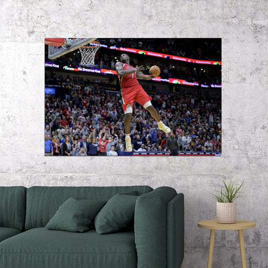 New Orleans Pelicans Team Zion Williamson Basketball Poster Wall Art Print Home Wall Decor - xonomax