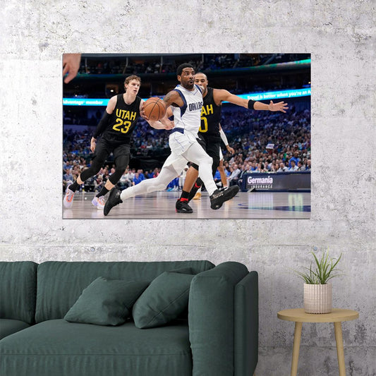 Dallas Mavericks Basketball Team Kyrie Irving Basketball Poster Wall Art Print Home Wall Decor - xonomax
