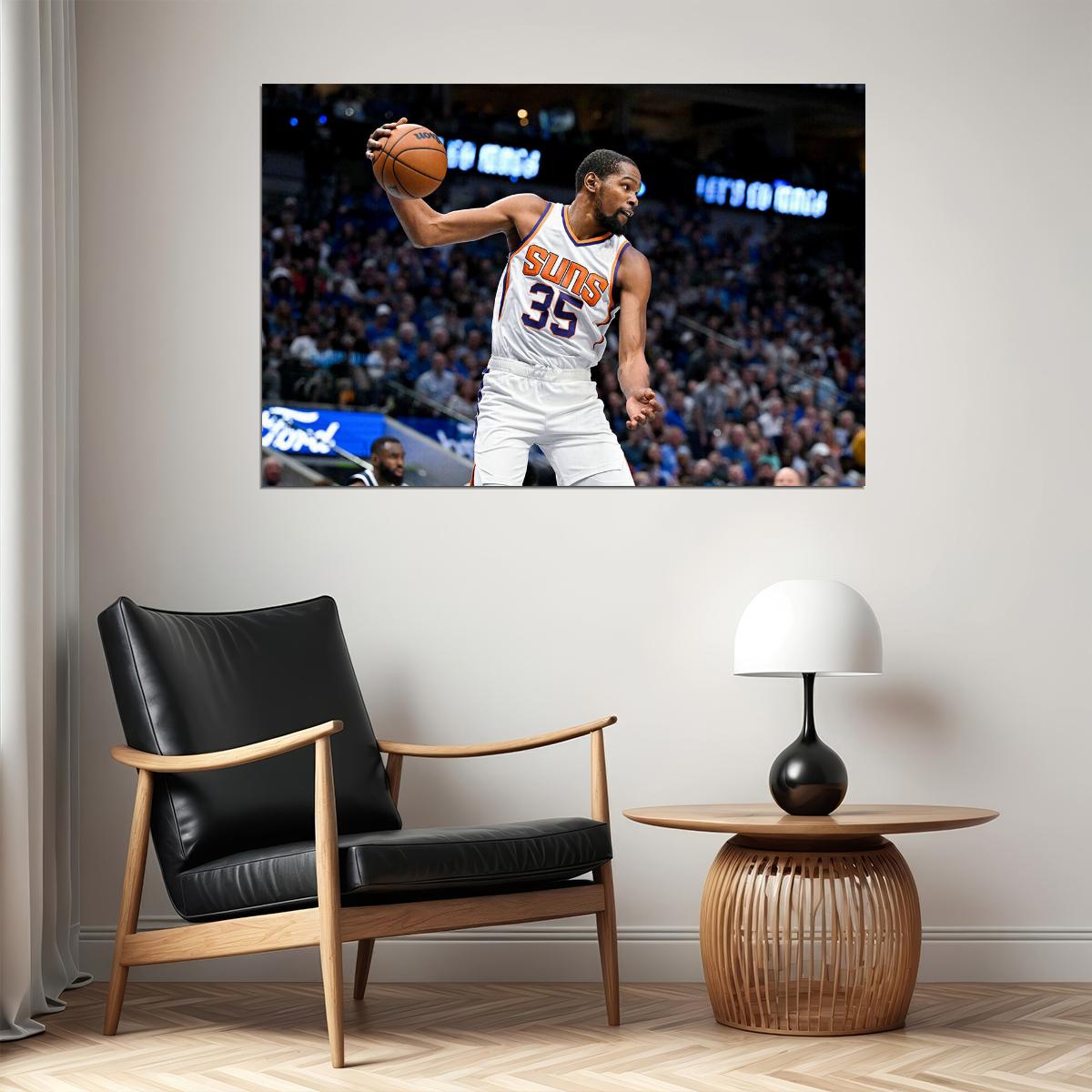 Phoenix Suns Basketball Team Kevin Durant Basketball Poster Wall Art Print Home Wall Decor - xonomax
