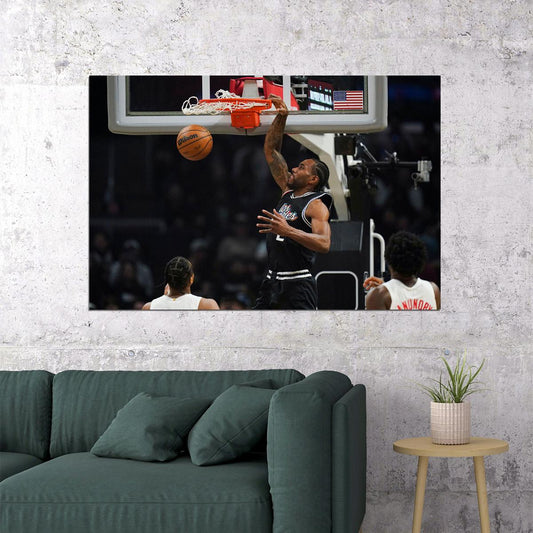 La Clippers Basketball Team Kawhi Leonard American Athlete Poster Wall Art Print Home Wall Decor - xonomax
