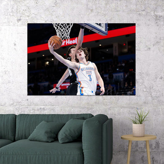 Oklahoma City Thunder Team Josh Giddey Basketball Poster Wall Art Print Home Wall Decor - xonomax