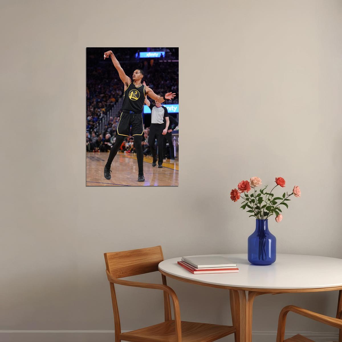 Jordan Poole American Athlete Golden State Warriors Team Poster Wall Art Print Home Wall Decor