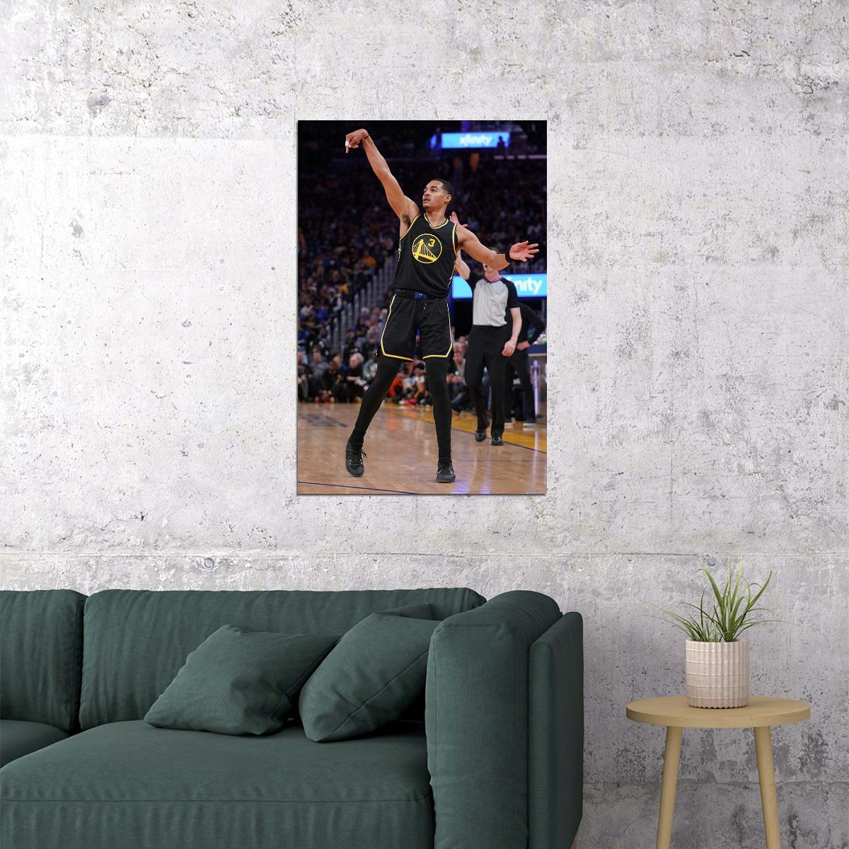 Jordan Poole American Athlete Golden State Warriors Team Poster Wall Art Print Home Wall Decor