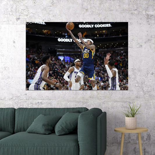 Jordan Clarkson Basketbal Player Utah Jazz Basketball Team Poster Wall Art Print Home Wall Decor - xonomax