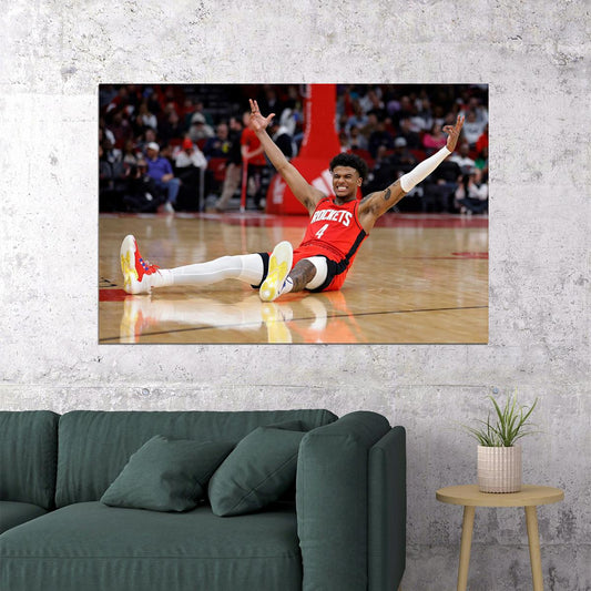 Houston Rockets Basketball Team Jalen Green Basketball Poster Wall Art Print Home Wall Decor - xonomax