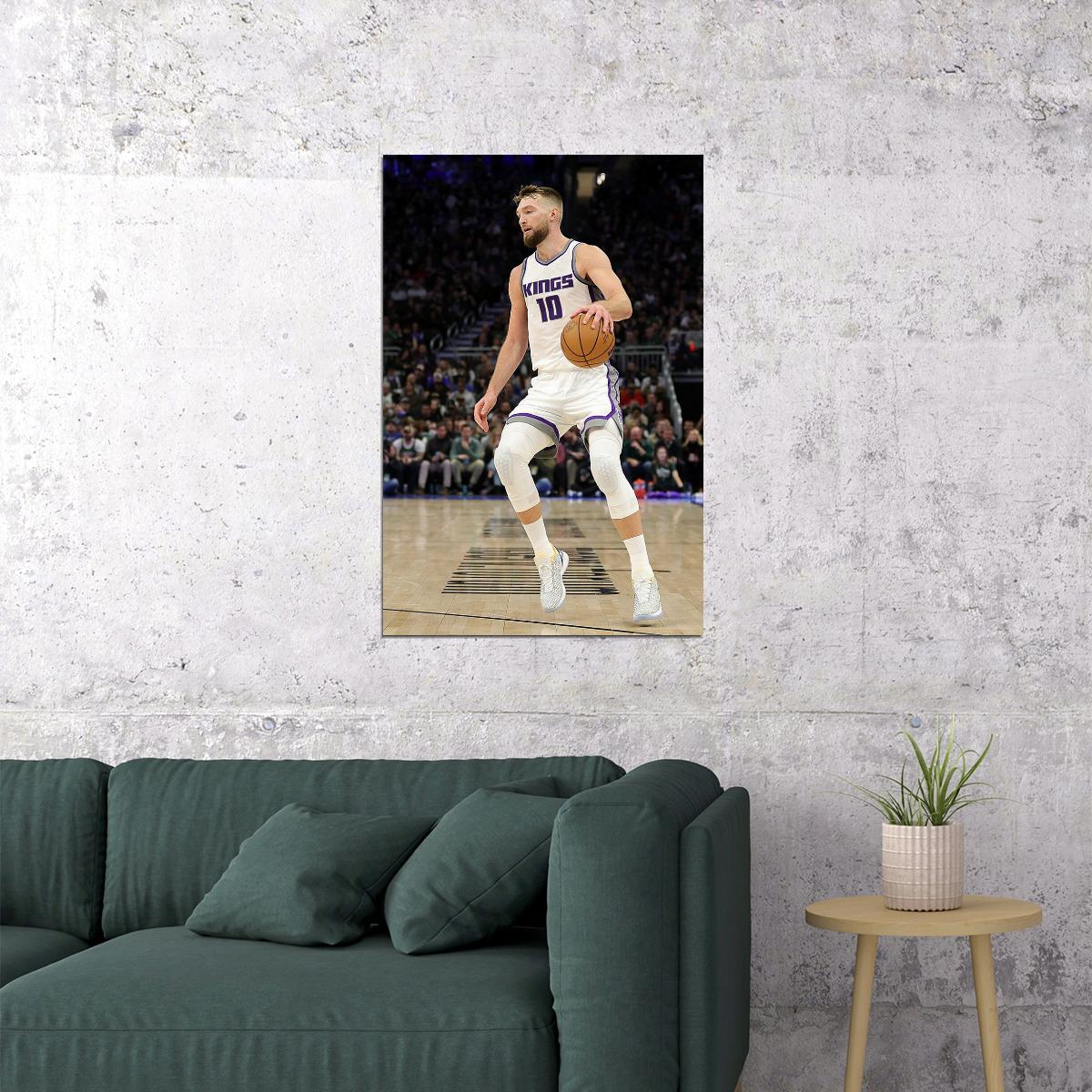 Domantas Sabonis Athlete Sacramento Kings Basketball Team Poster Wall Art Print Home Wall Decor
