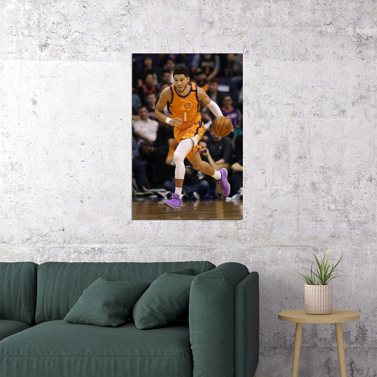 Phoenix Suns Basketball Team Devin Booker American Athlete Poster Wall Art Print Home Wall Decor