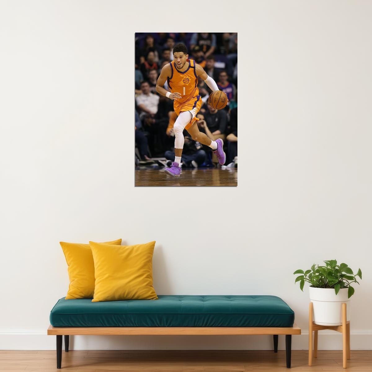 Phoenix Suns Basketball Team Devin Booker American Athlete Poster Wall Art Print Home Wall Decor