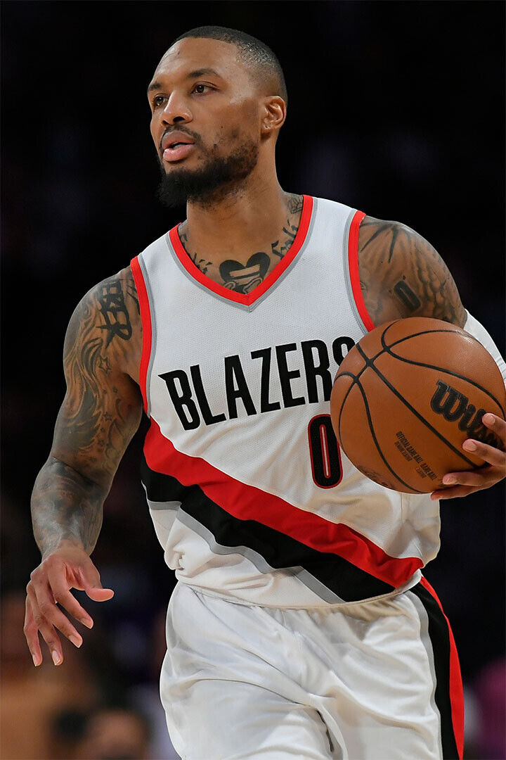 Damian Lillard Athlete Portland Trail Blazers Team Match Poster Wall Art Print Home Wall Decor