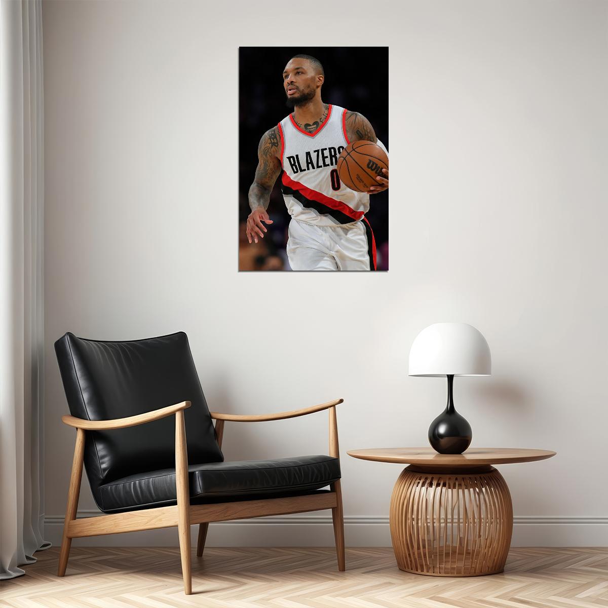 Damian Lillard Athlete Portland Trail Blazers Team Match Poster Wall Art Print Home Wall Decor