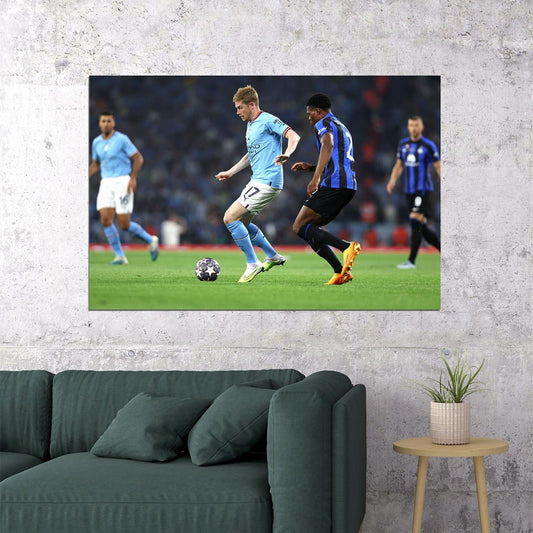Kevin De Bruyne Manchester Football Champions League Poster Wall Art Print Home Wall Decor - xonomax
