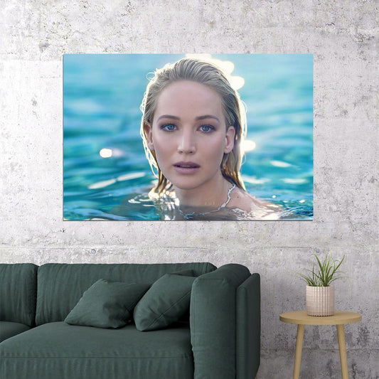 Jennifer Lawrence American Actor Actress Poster Wall Art Print Home Wall Decor - xonomax