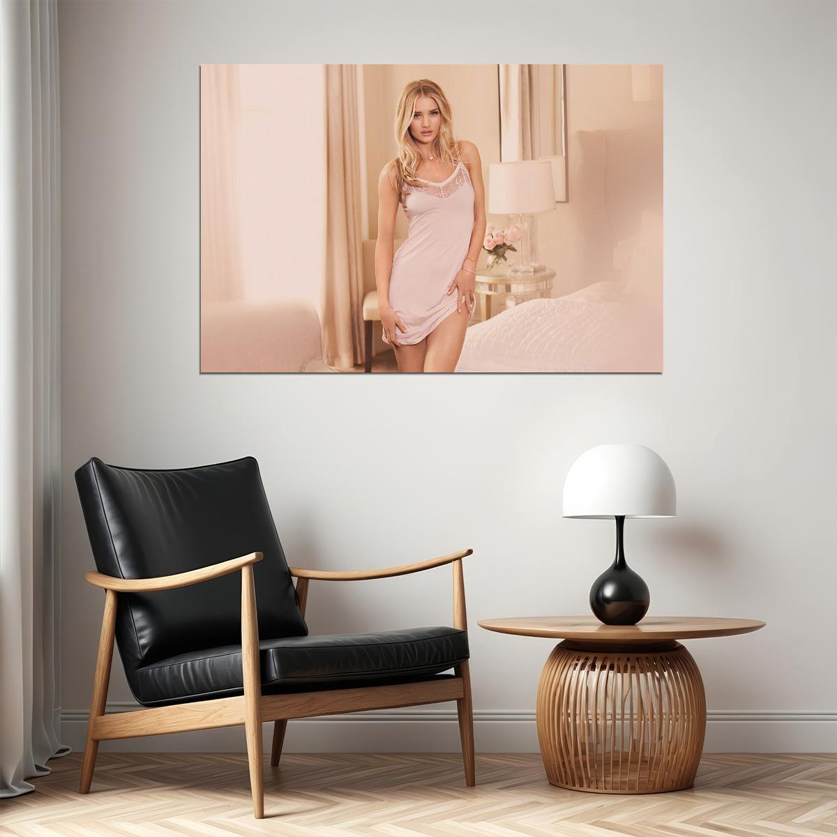 Rosie Huntington British Model And Actress Poster Wall Art Print Home Wall Decor