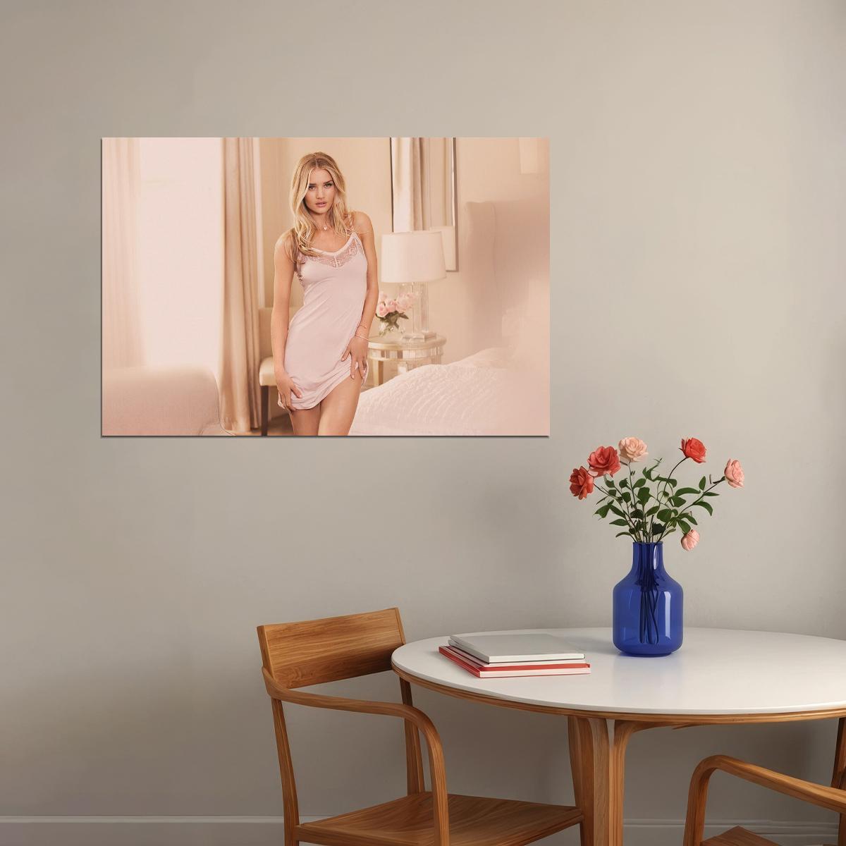 Rosie Huntington British Model And Actress Poster Wall Art Print Home Wall Decor