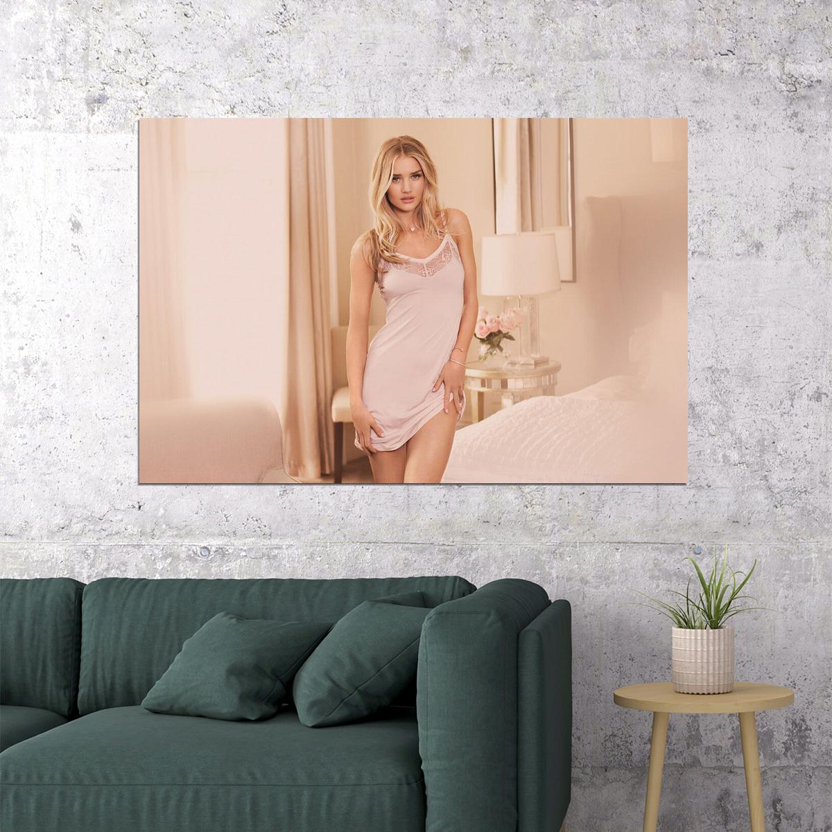 Rosie Huntington British Model And Actress Poster Wall Art Print Home Wall Decor