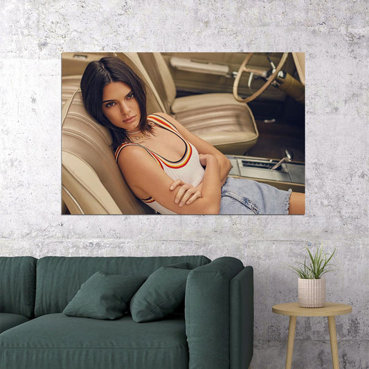 Kendall Jenner Icon Beautiful Television Personality Poster Wall Art Print Home Wall Decor - xonomax