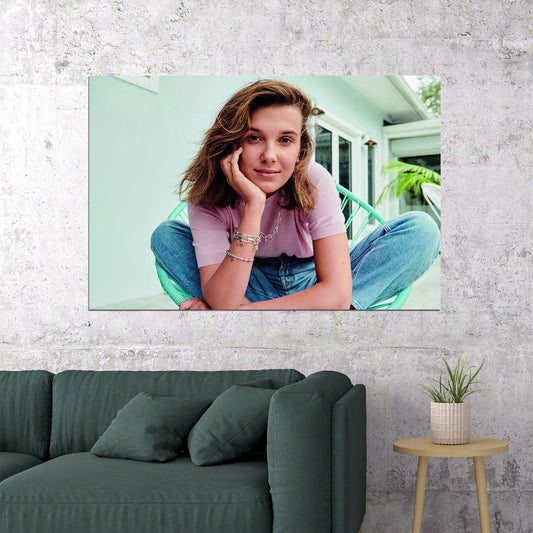 Millie Bobby British Actor And Producer Poster Wall Art Print Home Wall Decor - xonomax
