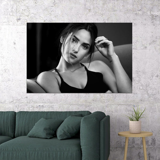Adria Arjona Puerto Rican Actress Black White Poster Wall Art Print Home Wall Decor - xonomax