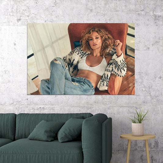 Jennifer Lopez American Actor Singer Artist Poster Wall Art Print Home Wall Decor - xonomax