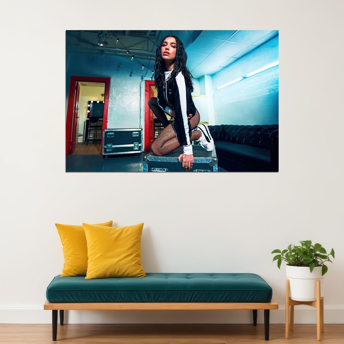 Dua Lipa British Albanian Singer Model Poster Wall Art Print Home Wall Decor - xonomax